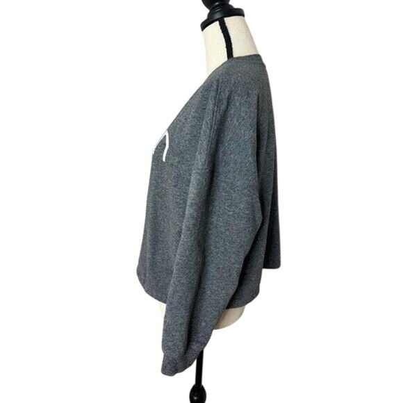 Calvin Klein Athleisure Women's M Gray Pullover Sweatshirt Long Sleeves CrewNeck - Picture 5 of 5